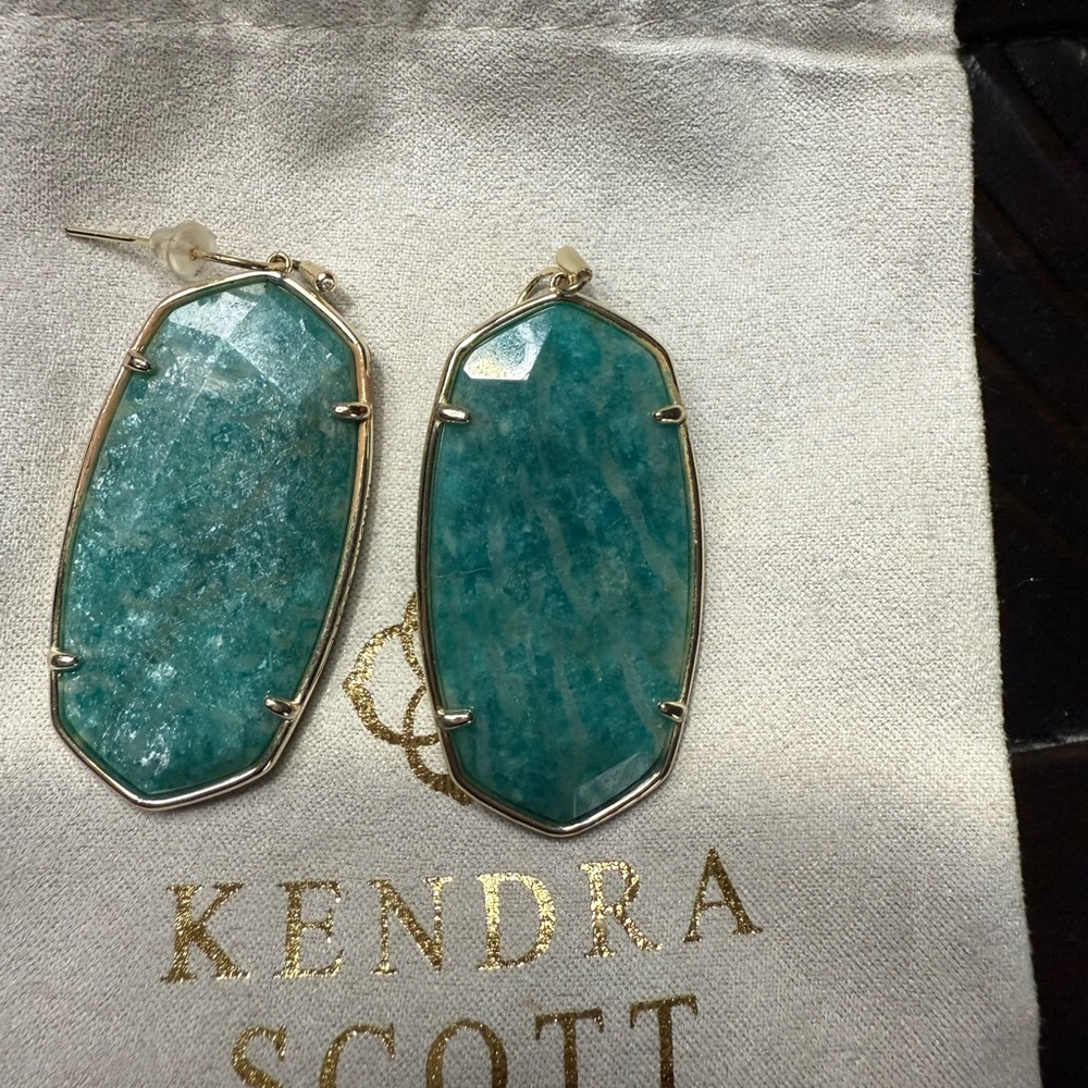 Kendra Scott Green Danielle Earrings